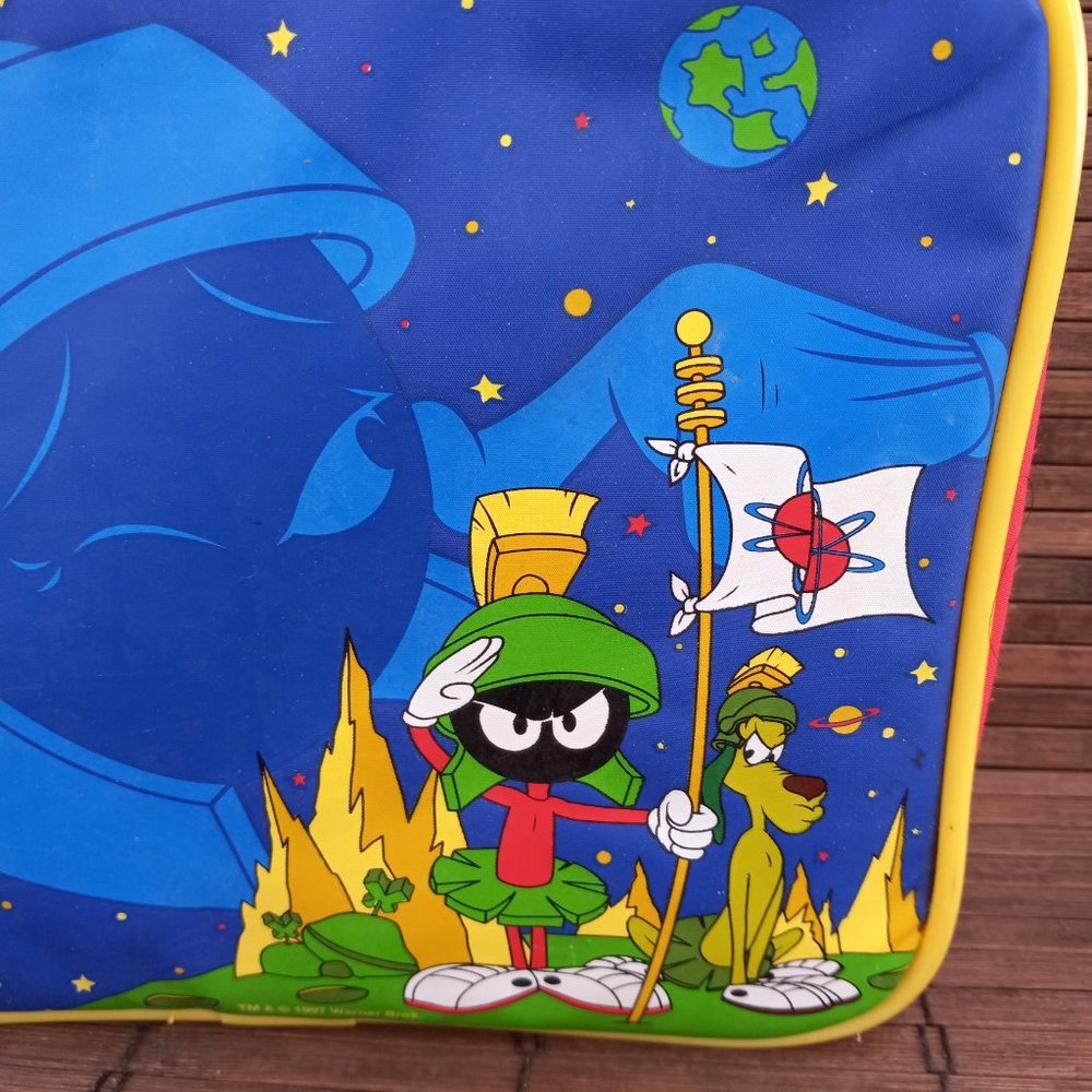 Marvin The Martian Nylon Lunchbox 1997 Thermos Brand - Picture 3 of 13